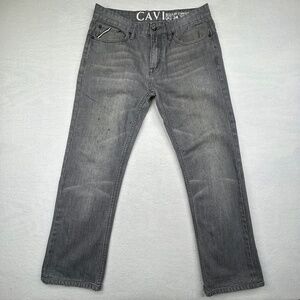 CAVI men's Regular Straight Denim Jean in gray, in size 32.